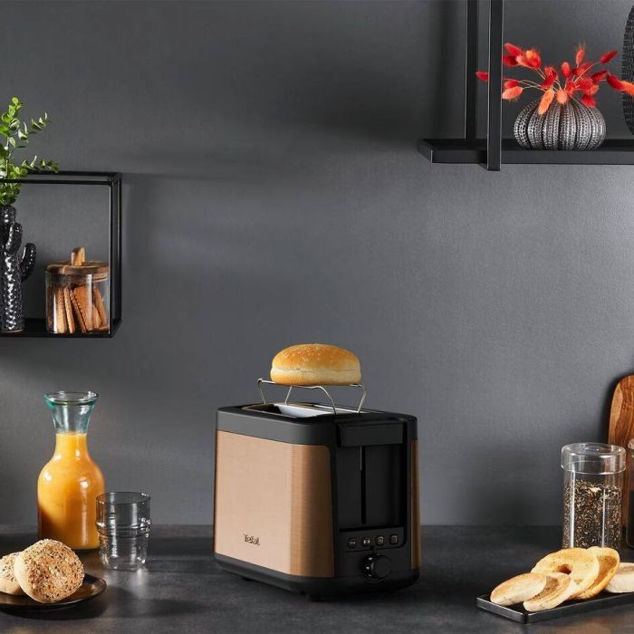 Тостер Tefal Coppertinto 850Вт, розморожування, метал, бронзовий