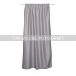 Штора Ardesto 150х270см, блекаут мікровелюр, 100% поліестер, сірий світлий