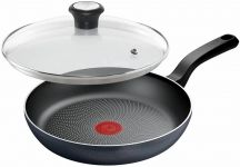 Сковорода з кришкою Tefal So' Light, 26см, алюміній, бакеліт, скло, чорний