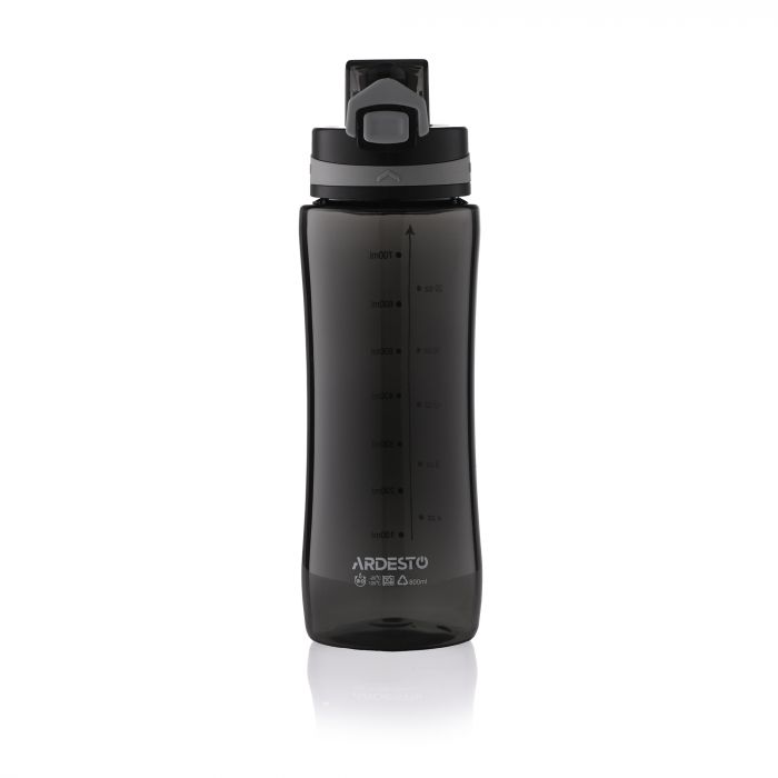 Пляшка для води ARDESTO Purity, 800мл, пластик, чорний