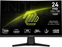 Монітор MSI 23.6" MAG 244C HDMI, DP, Audio, VA, 180Hz, 1ms, sRGB 105%, CURVED, AdaptiveSync