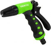Зрошувач ручний Verto, пістолетний, 1/2"-3/4", 2 функції, регулювання напорурегулювання напору / розпилу води, тримач двокомпонентний