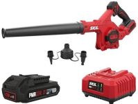 Повітродув акумуляторний SKIL 3161 CB Compact 20В акб 1х2.5А·год 300км/год 3 насадки 1.2кг