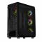 Корпус 2E GAMING Aruba G3313B, без БЖ 1xUSB3.0, 2xUSB2.0, 5x120мм ARGB, VGA 300мм, LCS ready, HUB, TG Side Panel, ATX, чорний