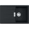 Мийка кухонна Franke Centro, фраграніт, прямокутник, з крилом, 780х500х200мм, чаша - 1, накладна, CNG 611-78, чорний матовий