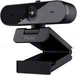 Вебкамера Trust Taxon ECO, 2K QHD, 30 fps, auto focus, OEM BOX, чорний