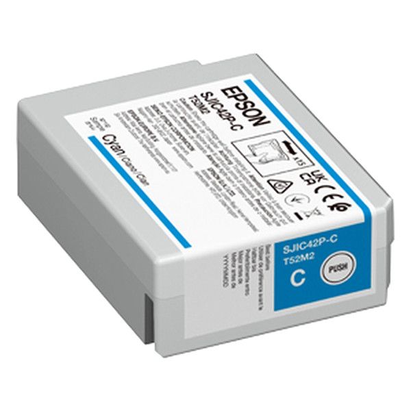 Картридж струменевий Epson SJIC42P ColorWorks C4000e BK Cyan