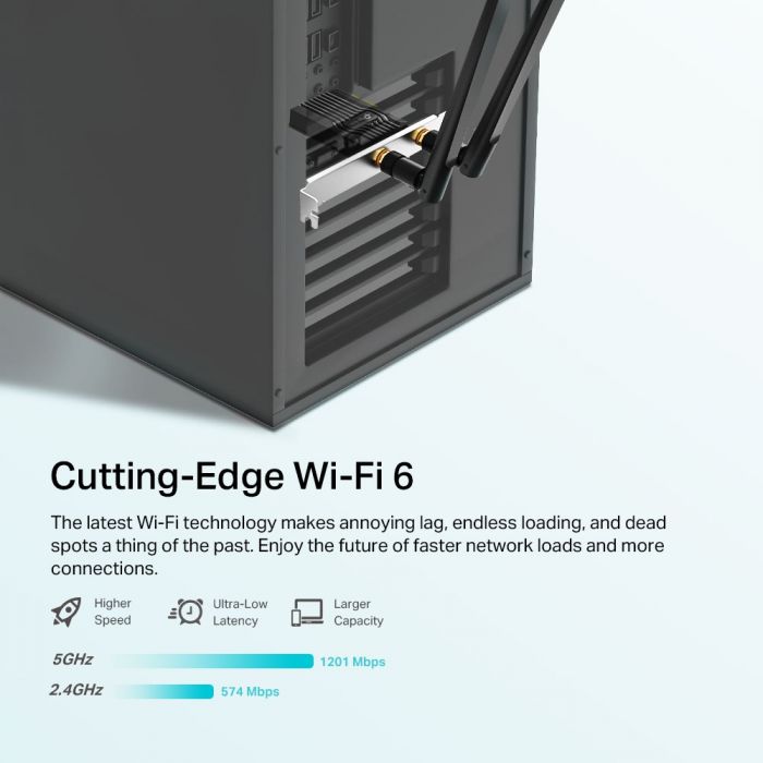 Адаптер WiFi TP-LINK Archer TX20E AX1800, PCI-Express x1, BT5.2