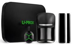 Комплект охоронної сигналізації U-Prox MPX LE KF kit Black, U-Prox MPX LE, U-Prox PIR, U-Prox WDC, U-Prox Keyfob B4, бездротовий, чорний