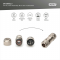 Конектор DIGITUS CАТ 6A M12 F, X-coded, STP, IP67