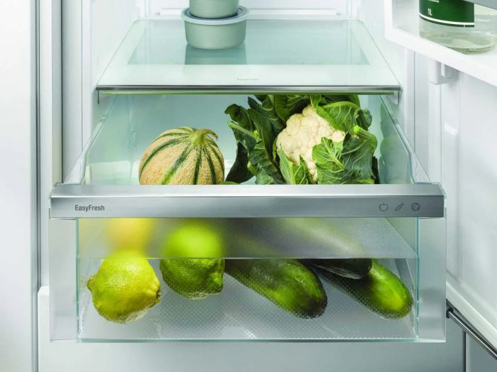 Холодильник Liebherr вбудований з нижн. мороз., 193.8x55.9х54.6, холод.відд.-215л, мороз.відд.-70л, 2дв., A++, NF, диспл внутр., білий