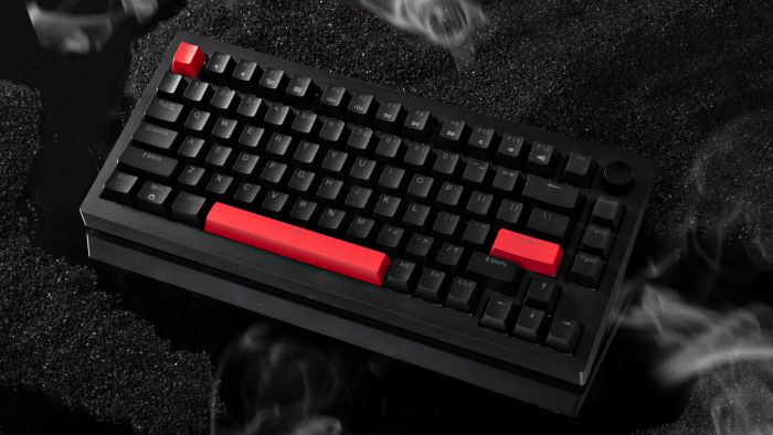 Клавіатура механічна Lemokey X4 84Key, Keychron Red, USB-A, QMK/VIA, Hot-Swap, EN/UKR, RGB, чорний
