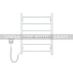 Рушникосушка Ardesto електрична  EKO, 480x600мм, кнопка, сталь, ліве підключення, білий