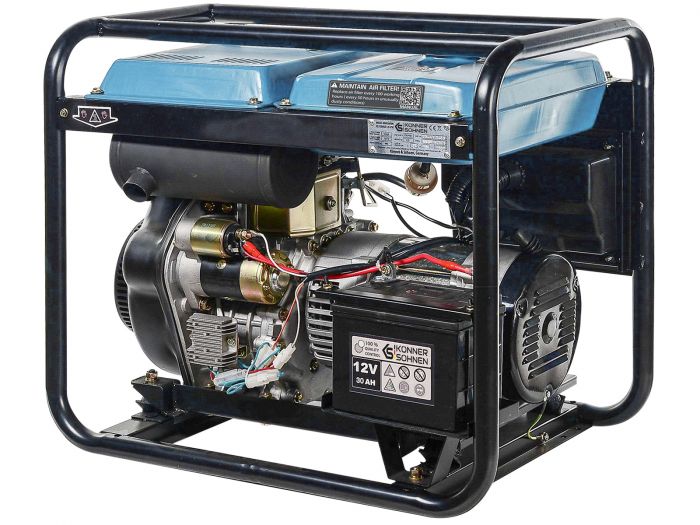 Генератор дизельний Konner&Sohnen KS 8100HDE-1/3 ATSR (EURO V), 230/400В, 5.5/6.0кВт, ATS, електростартер, передстартовий підігрів, 117кг