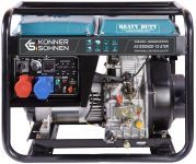 Генератор дизельний Konner&Sohnen KS 8100HDE-1/3 ATSR (EURO V), 230/400В, 5.5/6.0кВт, ATS, електростартер, передстартовий підігрів, 117кг