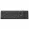 Клавіатура мембранна 2E KS405 104key, USB-A, EN/UK, чорний