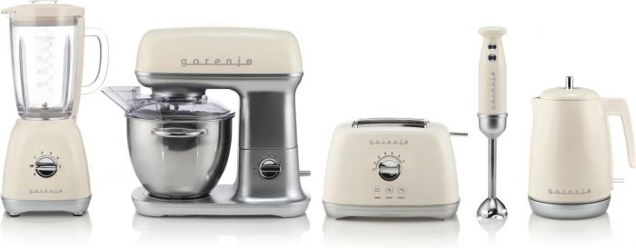 Блендер Gorenje стаціонарний 800Вт, чаша-1800мл, скло, бежевий