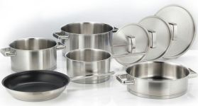 Набір посуду Gorenje CHEF'S COLLECTION, 8 предметів, нержавіюча сталь