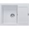 Мийка кухонна Franke Maris, фраграніт, прямокутник, з крилом, 620х500х200мм, чаша - 1, врізна, MRG 611-62, білий