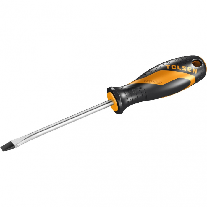 Викрутка Tolsen Ерго плоска, SL6.5x150мм, сталь CrV