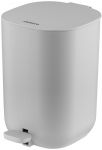 Відро для сміття Ardesto Vigor з педаллю, 3л, поліпропілен, cірий