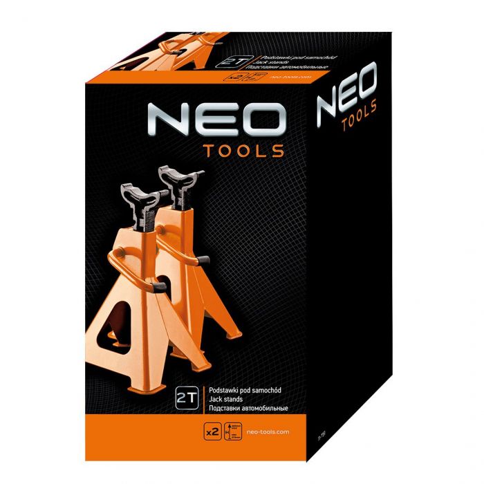 Опора під автомобіль Neo Tools, 2т, 278-423 мм, 2 шт.