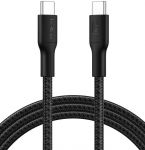 Кабель Belkin USB-C > USB-C заряджання/синхронізації 240Вт PD, 2м, плетений, чорний