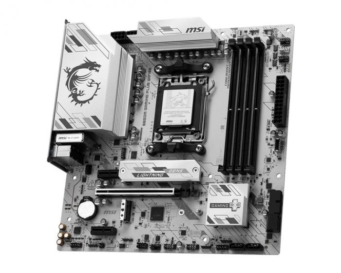 Материнcька плата MSI B850M GAMING PLUS WIFI6E sAM5 B850 4xDDR5 M.2 HDMI DP WiFi BT mATX