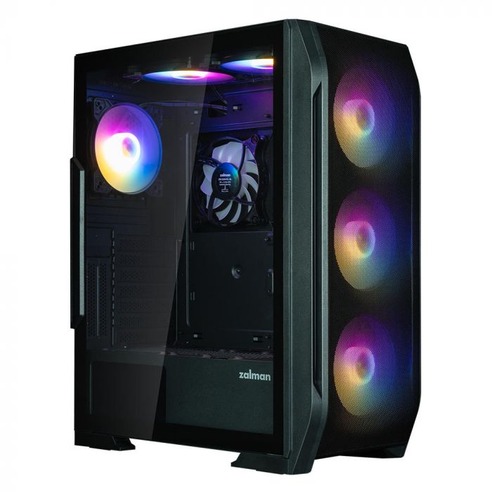 Корпус Zalman N7PLUSV2 з БЖ ZM700-LX3  1xUSB3.0, 2xUSB2.0, 6x120мм Rainbow RGB, 1x120мм, VGA 340мм, LCS ready, TG Side Window, ATX, чорний