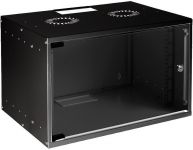 Шафа MIRSAN 19", 7U, SOHO, 535x400 мм, максимально 30 кг, чорна