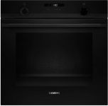Духова шафа Siemens електрична, 76л, A, дисплей, конвекція, телескопічні направляючі, чорний