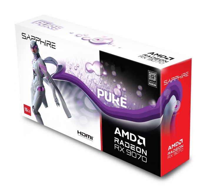 Відеокарта SAPPHIRE Radeon RX 9070 16GB GDDR6 PURE GAMING OC