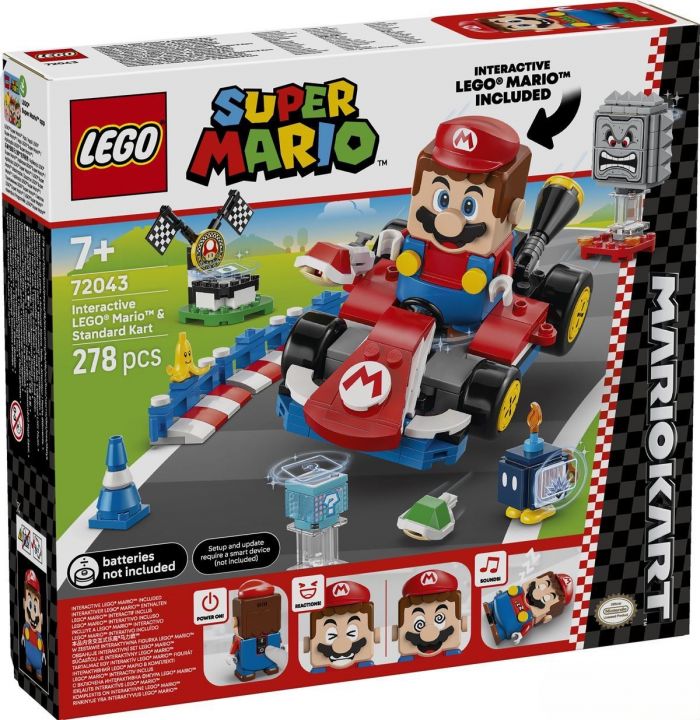 Конструктор LEGO Super Mario Mario Kart – Interactive LEGO® Mario та Standard Kart