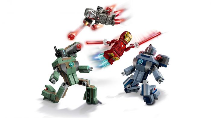 Конструктор LEGO Super Heroes Залізна людина та Бойова Машина проти Хаммер Дронів