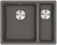 Мийка кухонна Franke Maris, фраграніт, прямокутник, без крила, 553х433х200мм, чаша - 1.5, під стільницю, MRG 160, сірий камінь