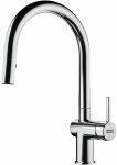 Змішувач для кухні Franke Active J, довж.виливу - 220мм, поворотний, 1+1фільтр+душ, хром