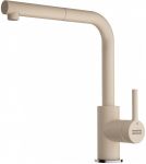 Змішувач для кухні Franke Lina L Pull Out, довж.виливу - 218мм, поворотний, 1важіль, витяжний, бежевий