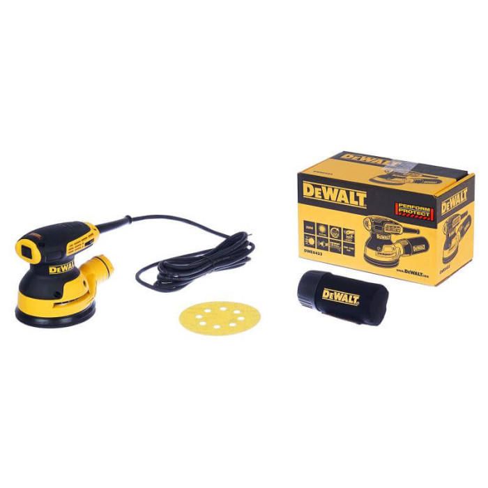 Шліфмашина ексцентрикова DeWalt 280Вт 8000-12000об·хв 125мм амплітуда 2.6мм 1.28кг
