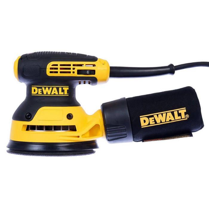 Шліфмашина ексцентрикова DeWalt 280Вт 8000-12000об·хв 125мм амплітуда 2.6мм 1.28кг