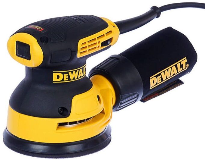 Шліфмашина ексцентрикова DeWalt 280Вт 8000-12000об·хв 125мм амплітуда 2.6мм 1.28кг