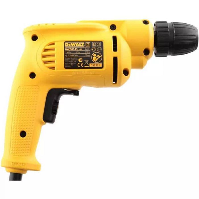 Дриль DeWalt 550Вт 0-2800об·хв 7.9Нм патрон 10мм 1.34кг