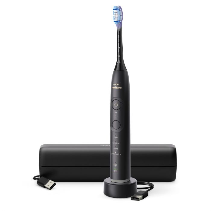 Щітка зубна електр. Philips, Sonicare 7100 Series, 62т. колив/хв, насадок-1, футляр, чорний