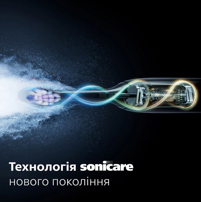 Щітка зубна електр. Philips, Sonicare 6100 Series, 62т. колив/хв, насадок-1, блакитний