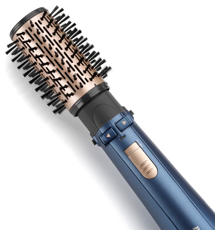 Фен-щітка Babyliss Style Pro, 1000Вт, 2 режими, іоніз-я, хол. Обдув, чохол для зберігання, кераміка, синій
