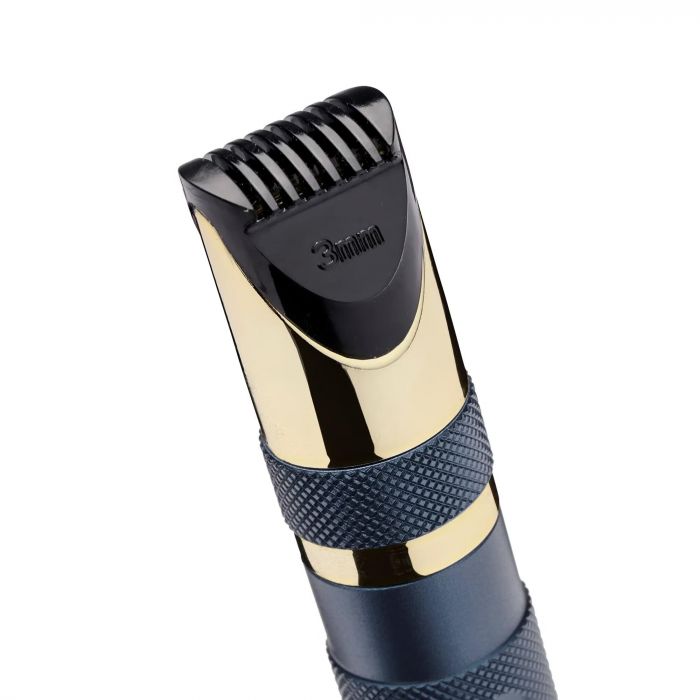 Тример Babyliss, для брів, вусів, носа та вух, 1хАА, насадок-3, чохол, сталь, синій