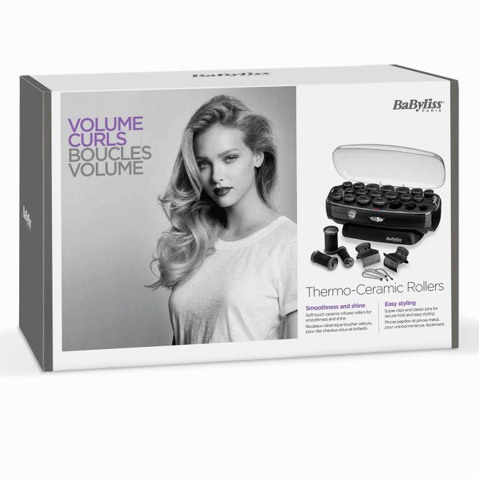 Термо бігуді Babyliss, 50Вт, 90-140 °C, кейс, кераміка, чорний