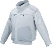 Куртка акумуляторна Makita LXT, 18В, з вентиляцією, поліестер, розміт L, білий, 0.44кг Куртка акумуляторна Makita LXT, 18В, з вентиляцією, поліестер, розміт L, білий, 0.44кг