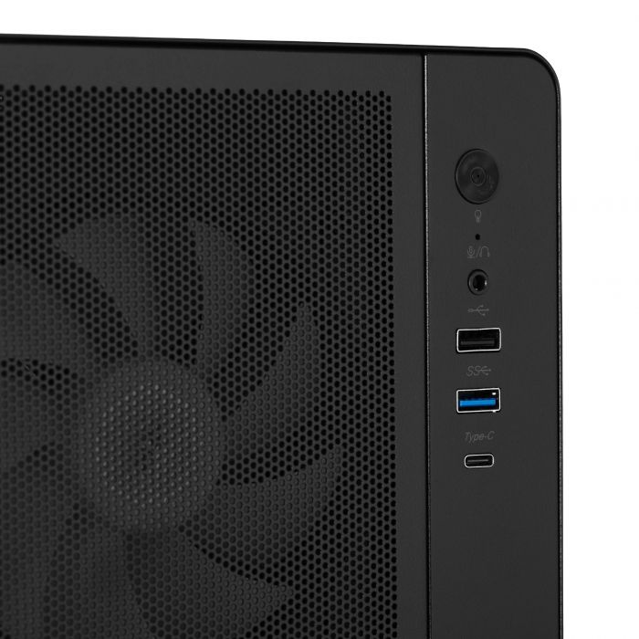 Корпус 2E GAMING Credo Plus V510B без БЖ, 1xUSB3.0, 1х USB 2.0, 1xUSB Type-C, 4x120мм RGB Rainbow, VGA 310мм, TG Side Panel, ATX, чорний