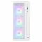 Корпус 2E GAMING Credo Plus V510W без БЖ, 1xUSB3.0, 1х USB 2.0, 1xUSB Type-C, 4x120мм RGB Rainbow, VGA 310мм, TG Side Panel, ATX, білий