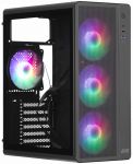 Корпус 2E GAMING Credo Plus V510B без БЖ, 1xUSB3.0, 1х USB 2.0, 1xUSB Type-C, 4x120мм RGB Rainbow, VGA 310мм, TG Side Panel, ATX, чорний